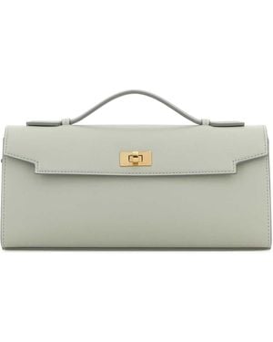 Anya Hindmarch Pastel Light Leather Mortimer Handbag - Grey