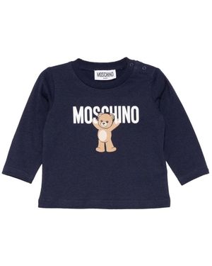 Moschino T-Shirt With Logo - Blue