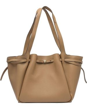 Tory Burch Cow Leather Shoulder Bags - Natural