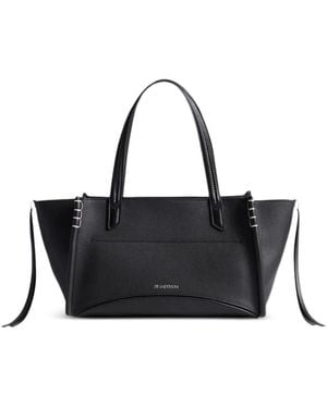 JW Anderson Loafer Leather Cabas Bag - Black