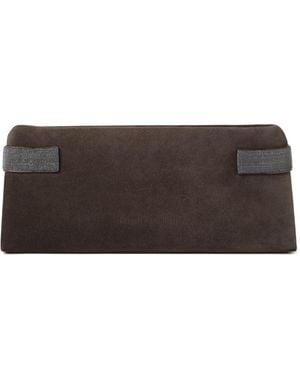 Brunello Cucinelli Essence Clutch - Bruin