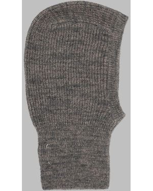 Maison Margiela Knit Balaclava Cotton Hat - Grey