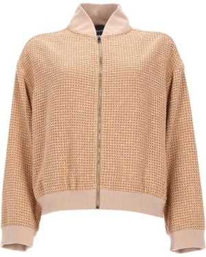 Fabiana Filippi Bomber Jacket With Stylish Design - Natural