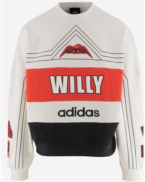 ADIDAS X WILLY CHAVARRIA Cotton Sweatshirt With Print - Grey