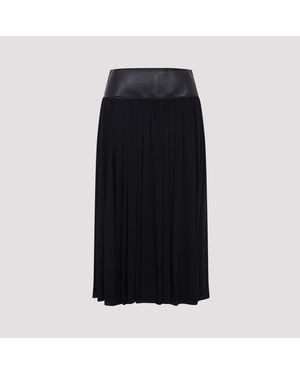 Alaïa Belt Midi Skirt - Zwart