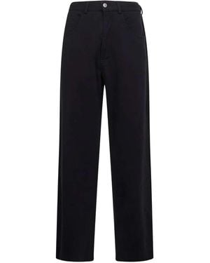MM6 by Maison Margiela Cotton Trousers - Blue
