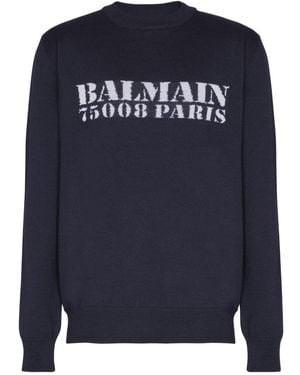 Balmain Sweaters - Blue