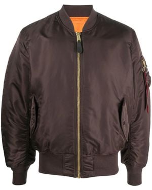 Alpha Industries Ma 1 Heritage Bomber Jacket - Brown