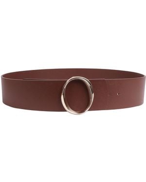Claudio Orciani Wide Circular Buckle Belt - Brown