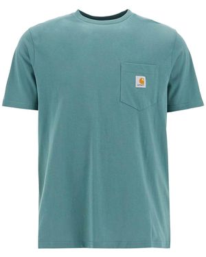 Carhartt T -shirt Met Borstzak - Groen