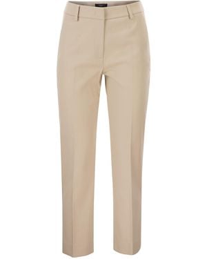 Weekend by Maxmara Wkdvite Stretchkatoenen Broek - Naturel