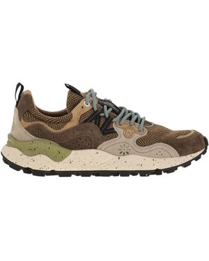 Flower Mountain Yamano 3 Wildleder und Stoff -Turnschuhe - Braun