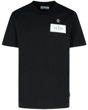 Philipp Plein Cotton T-Shirt - Black