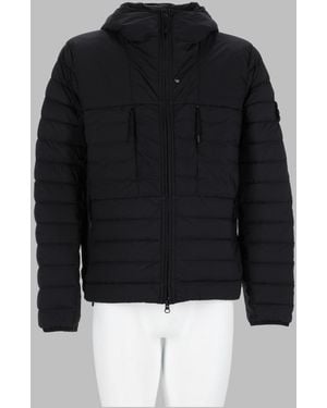 Stone Island Hooded Puffer Jacket - Black