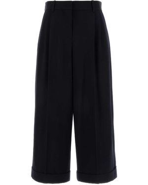 The Row Midnight Wool Lior Pant - Black