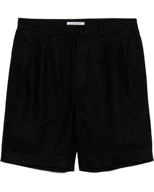 sunflower Pleated Linen Short - Black