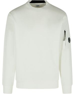 C.P. Company 'Raised' Cotton Sweatshirt - White