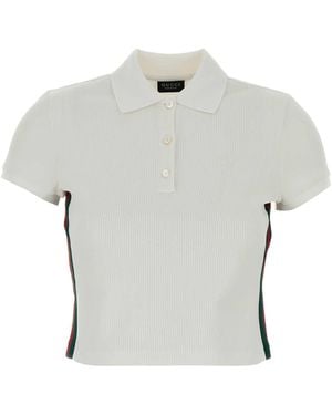 Gucci Textured Shirt Collar Polo - Grey