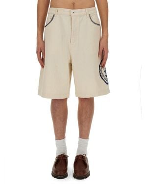 Drole de Monsieur Cotton Bermuda Shorts - Natural