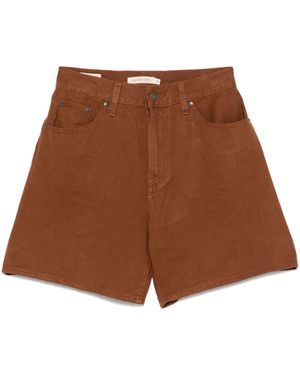 Levi's High-Rise Shorts - Brown