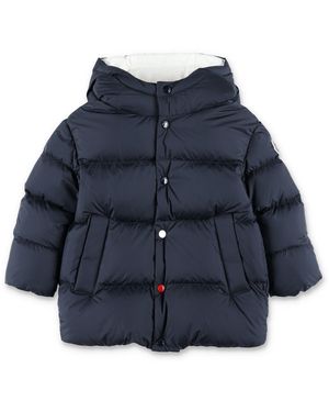 Moncler Boy's Hooded Puffer Jacket - Blue