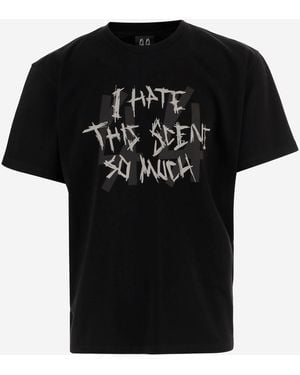 44 Label Group Printed Cotton T Shirt - Black