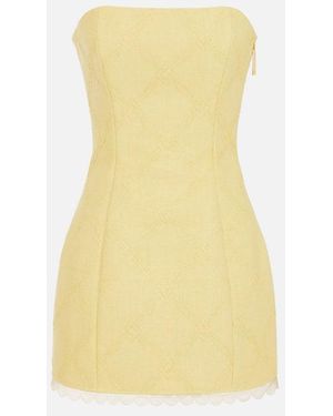 Elisabetta Franchi Raffia Kleid - Gelb