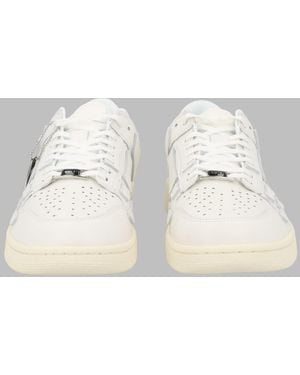 Amiri Low-Top Perforated Contrast Sole Trainers - Natural