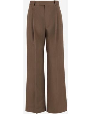 Carven Cotton Trousers - Brown