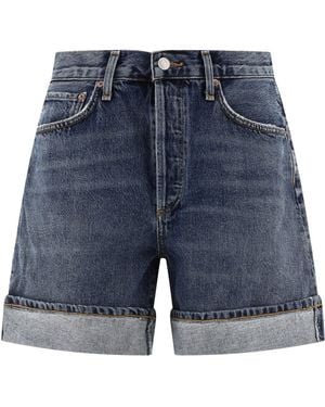 Agolde "Dame" Shorts - Blue