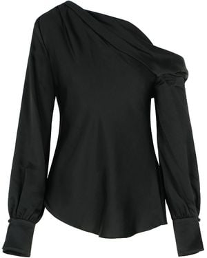 Jonathan Simkhai 'Alice' Acetate Blend Blouse - Black