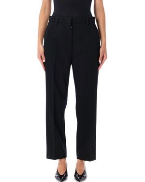 Lanvin Wool Cigarette Trousers - Black