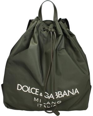 Dolce & Gabbana Dolce&Gabbana Backpacks And Messenger Bags Nylon - Green