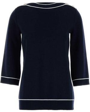 Gucci Wool Boat-Neck Jumper - Blue