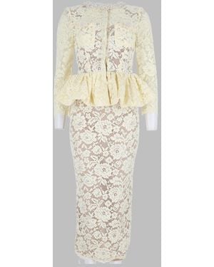 Self-Portrait Inspired Mini Dress - White