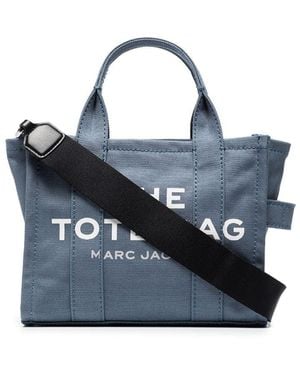 Marc Jacobs Blue Logo Print Umhängetasche - Blau