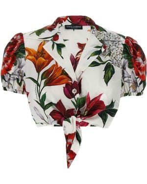 Dolce & Gabbana Blumenerntehemd - Mehrfarbig