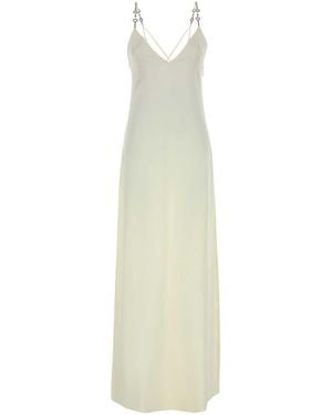 Gucci Ivory Satin Long Dress - White