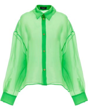 A.W.A.K.E. MODE Organdy 80s Shirt Camicie Verde