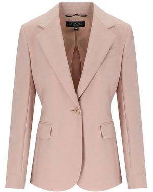Weekend by Maxmara Lamine Single-Breasted Blazer - Pink