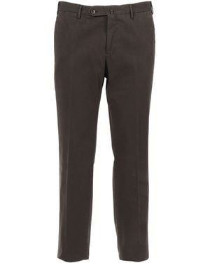 PT01 Slim, frente plano, bolsillos diagonales, sin terminar - Gris