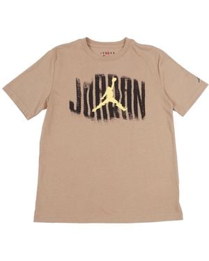 Nike Jdb Distressed Ss T-Shirt - Natur