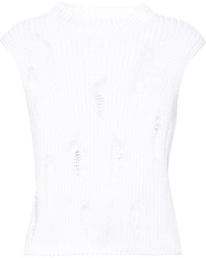 Gauchère Top - Bianco