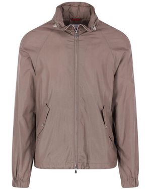 Brunello Cucinelli Seidenblousonjacke - Braun