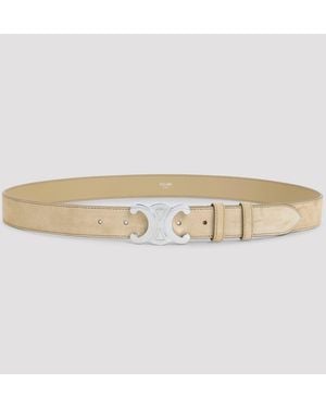 Celine Triomphe Gürtel 30Mm - Natur