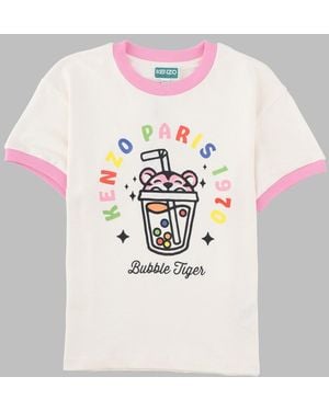 KENZO T Shirt "Bubble Tiger" - White