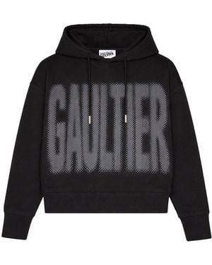 Jean Paul Gaultier Graphic Regular Hoodie - Black