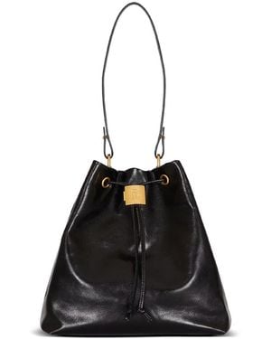 Balmain Pulse Calfskin Leather Backpack - Black