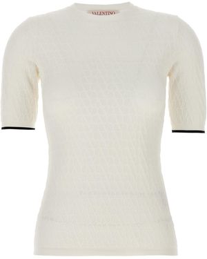 Valentino Garavani 'toile Iconograe' Jersey - Wit