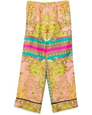 Versace Informal Pant Twill Silk - Yellow